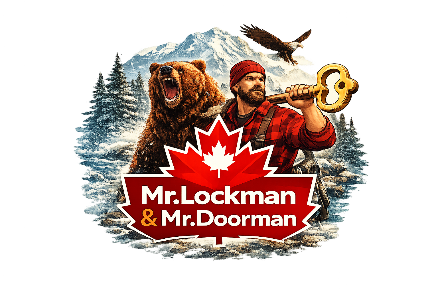 Mr.Lockman&Mr.Doorman logo